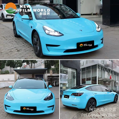 Automotive Film Factory Direct color change film - crystal-sky-blue