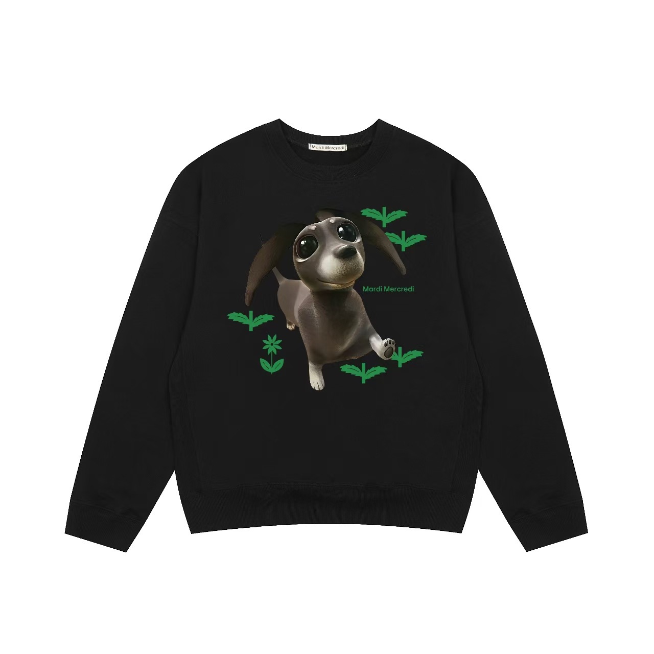 スポット韓国トレンドブランドマルディスウェットシャツレディースデイジー24新作プリントラウンドネックトップスドロップシッピング