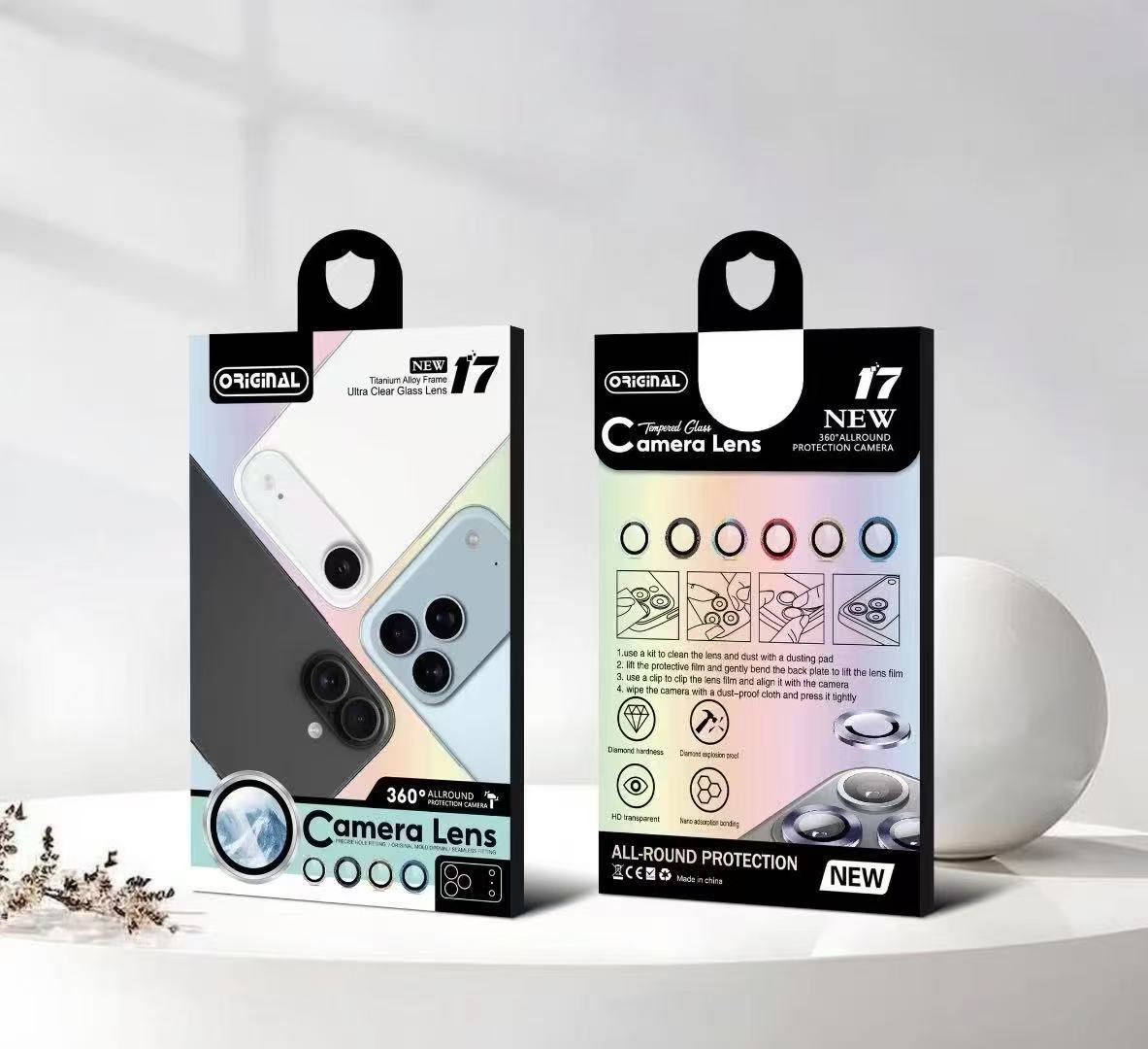 Aplicable a Apple 17promax película de lente iphone 16 Pro posicionamiento segundo pegado ojo de halcón AR + AF película de lente original