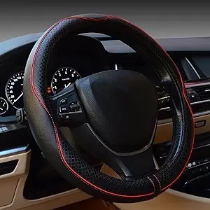Car Steering Wheel Cover Microfiber Leather Trim Anti-Slip Universal Handle Cover Amazon Cross-Border New Model for Men and Women