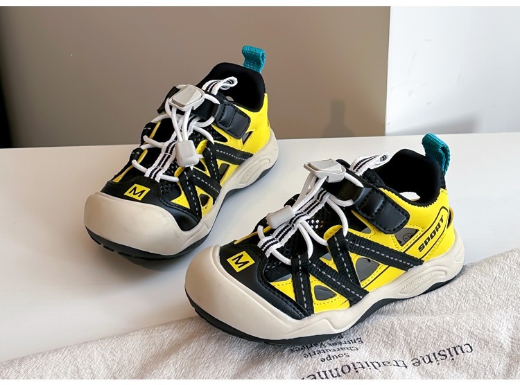 Breathable Closed Toe Childrens Sandals Soft Sole Beach Shoes_voghion.com