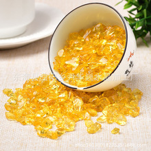 厂家供应优化加色黄水晶碎石鱼缸摆件石消磁供佛东海水晶天然水晶