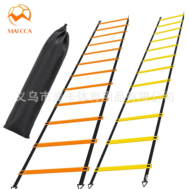 Equipo de entrenamiento de fútbol escalera de agilidad escalera de velocidad escalera sensible paso de escalera entrenamiento escalera cuerda escalera agilidad escalera traje barra transfronteriza