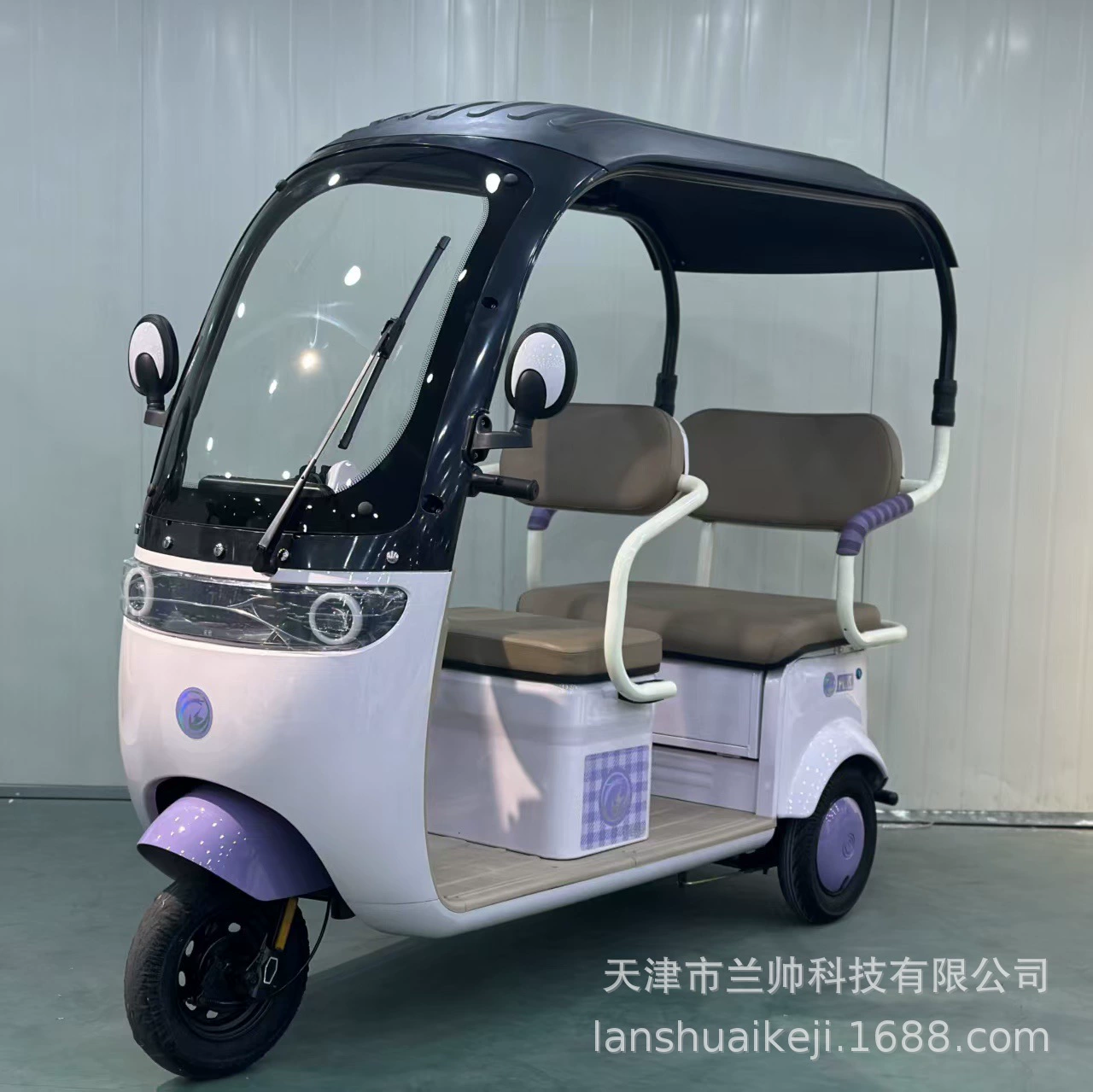 Новый новый встроенный сарай электрический трехколесный велосипед двухрядный пассажирский и грузовой повседневный досуг электрический трехколесный велосипед