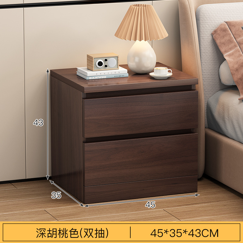 Mesa de noche simple moderno blanco dormitorio gran gabinete de almacenamiento económico simple mesita de noche gabinete rack de almacenamiento