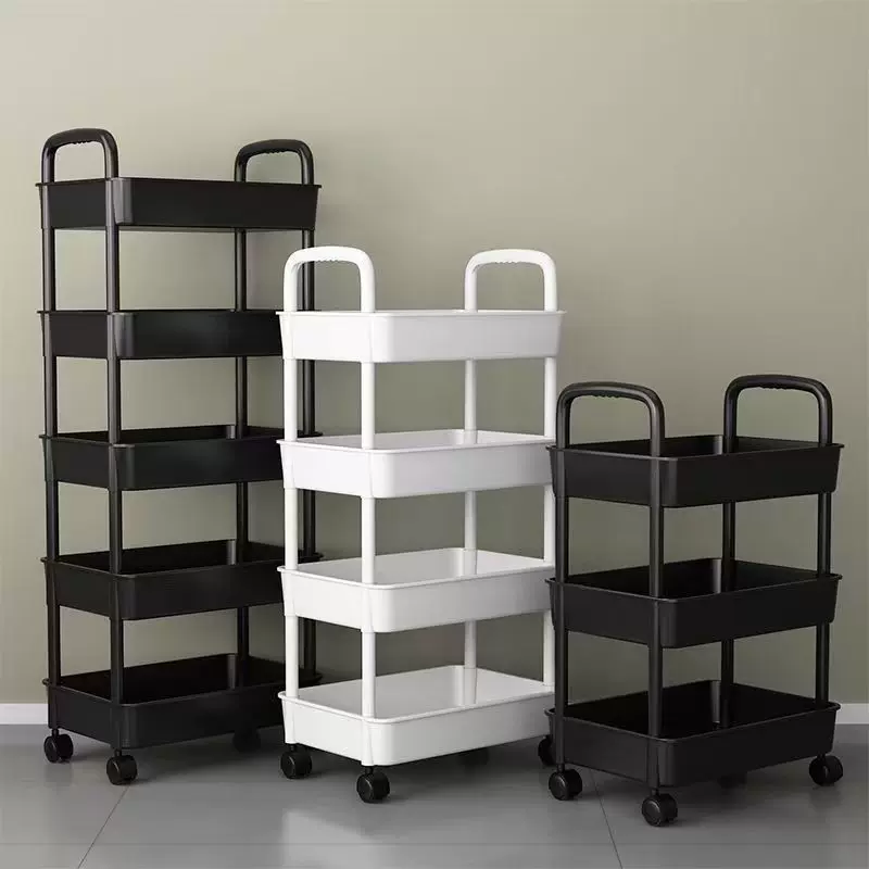 小推车置物架厨房落地卧室多层整理零食移动浴室卫生间收纳蔬菜架