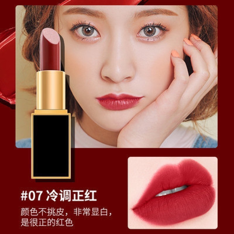 【官方正品】TF口红黑管白细管16滋润哑光100#80#保湿唇膏129唇釉|undefined