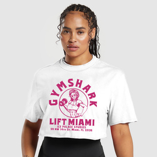 Amazon Shark Short-Sleeved Export Quality Soft Skin-Friendly Pure Cotton Trendy Brand Sports T-Shirt Loose Short-Sleeved