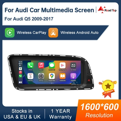 8.8 inch wireless CarPlay display for Q5 2009-2017 radio player (Car display)