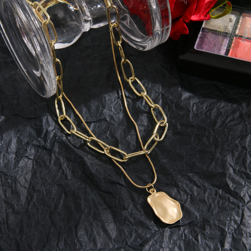 Holiday, Daily Occasion Retro Geometric Alloy Wholesale Double Layer Necklaces