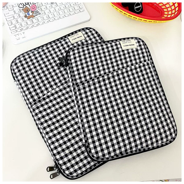 Korea livework Plaid ipad tablet bag MacBook 13 inch Apple notebook liner ins