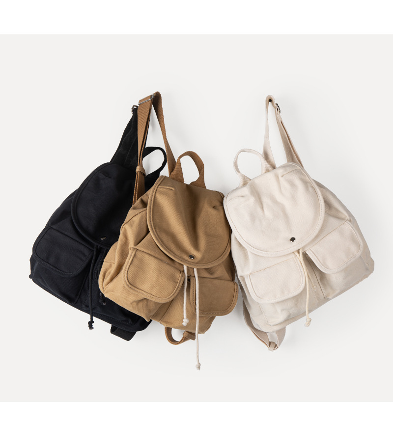 Damen Canvas Rucksack Minimalistischer City Rucksack Für Pendler_voghion.com