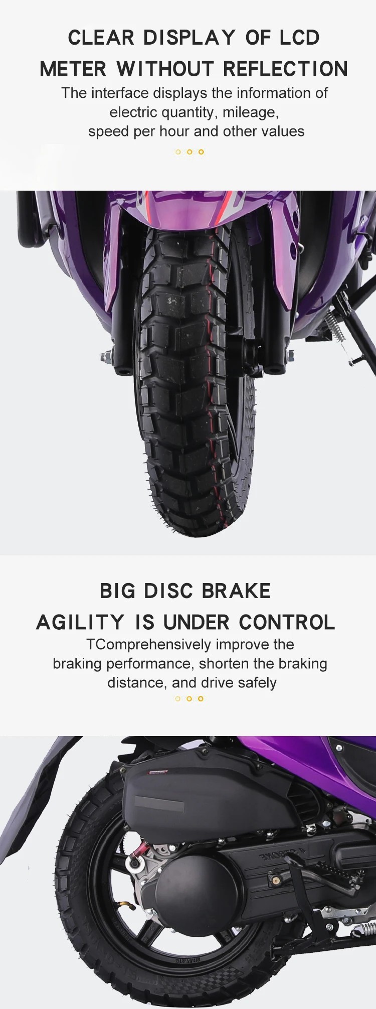 New Year's Export Specializes in Jch2.0 Saber-Tooth Tiger Motorcycle 150Cc Adult Gasoline Scooter, Fuel-Efficient and Economical