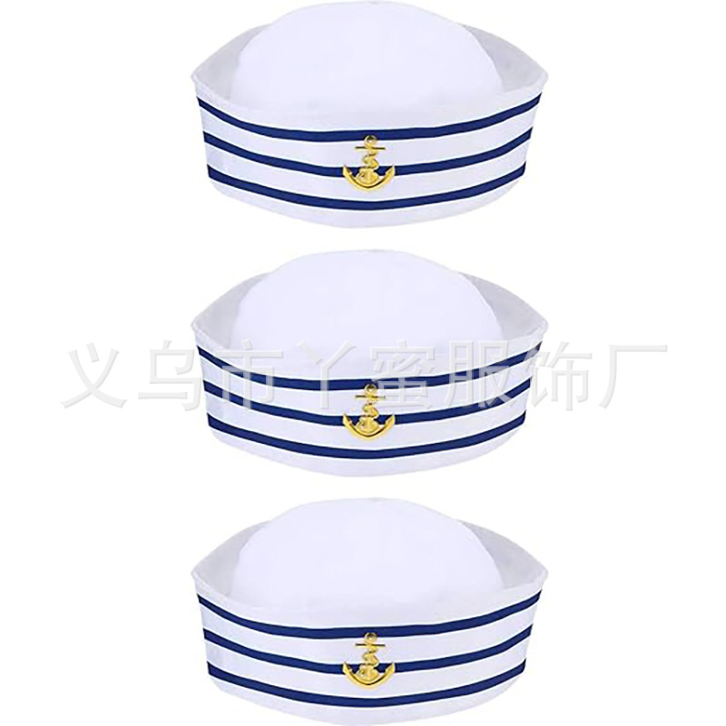 Juego de 3 piezas de marinero azul y blanco