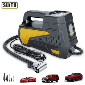 Avtomobil hava nasosu 12V portativ elektrik çoxfunksiyalı işıqlı yüksək güclü nasos