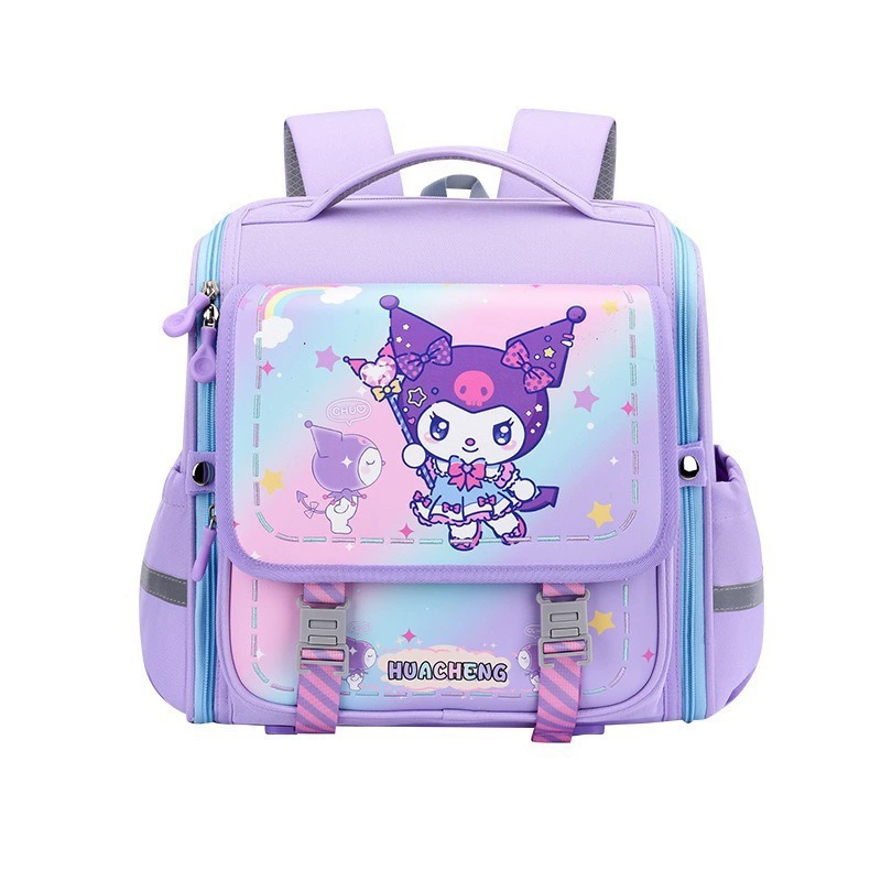 Cartoon school bag, capacious backpack lightweight, horizontal version, 1-3-6 years, spine protection