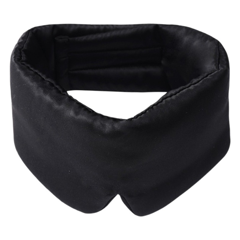 Máscara de ojo de seda de mora Máscara de ojo de seda de velcro