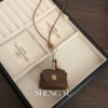 Brown key bag