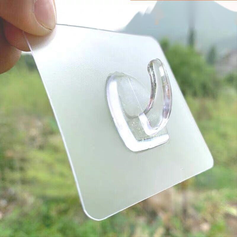 Transparent Traceless Adhesive Hooks for Wall Dormitory Hooks Kitchen Bathroom Storage Hooks Nail-Free Wall-Mounted Transparent Traceless Adhesive Hooks for Wall Dormitory Hooks Kitchen Bathroom Storage Hooks Nail-Free Wall-Mounted