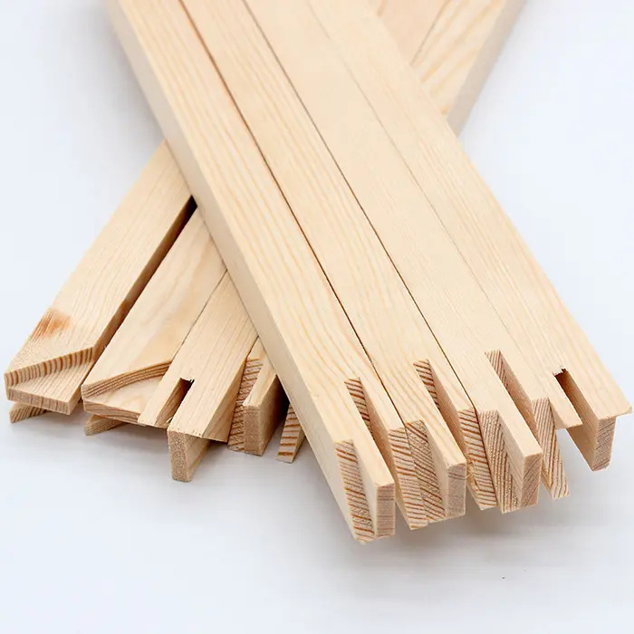 Free Shipping DIY Mortise and Tenon Splicing Oil Painting Wooden Strips Solid Wood Pine Frame Strips Picture Frame Stable Nail-Free Glue-Free Decoration