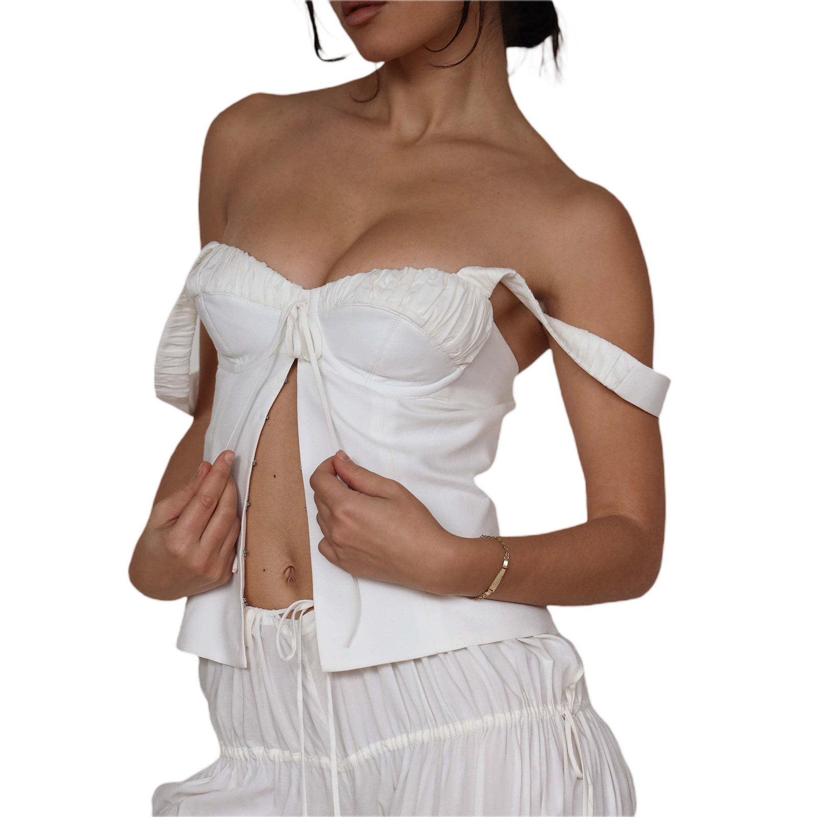 Title 15, Regata feminina com suspensórios e costas linda...