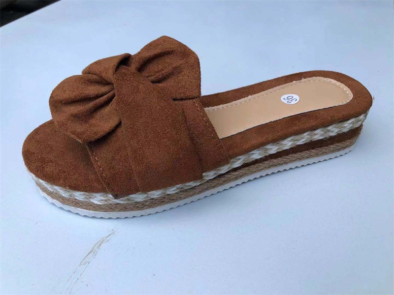 Sandali zeppa donna con plateau e fiocco comodi eleganti_voghion.com