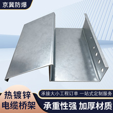 大跨距梯式热镀锌电缆桥架 批发热浸锌桥架钢制热镀锌防火桥架