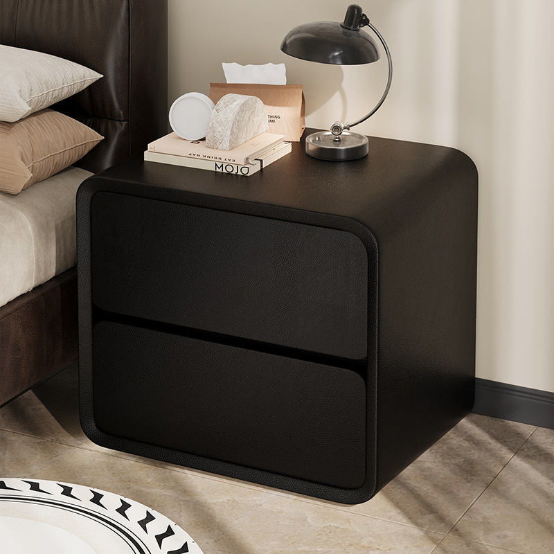 Cabecera de cama de alta sensación sin instalación de madera sólida simple estante de la cama dormitorio moderno simple doble cabecera de cama