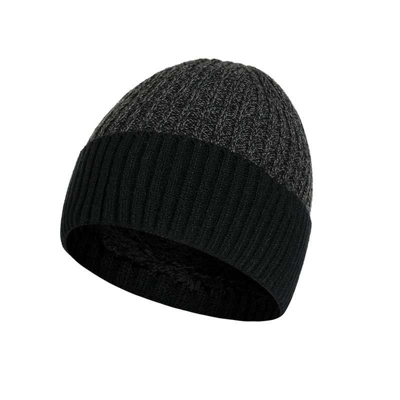 Unisex Herren Winter Doppelstrickmütze Erwachsene Fleece warme Strickmütze_voghion.com
