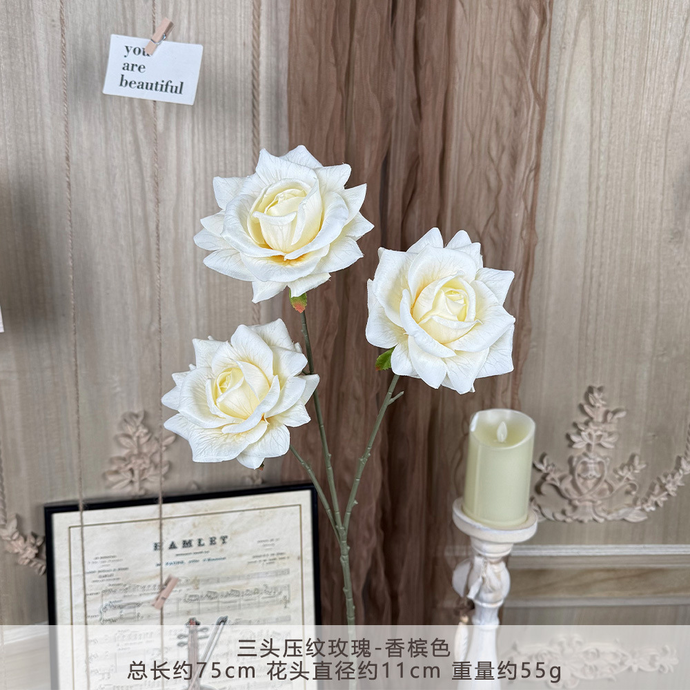 K-3헤드 엠보싱 로즈-샴페인 컬러