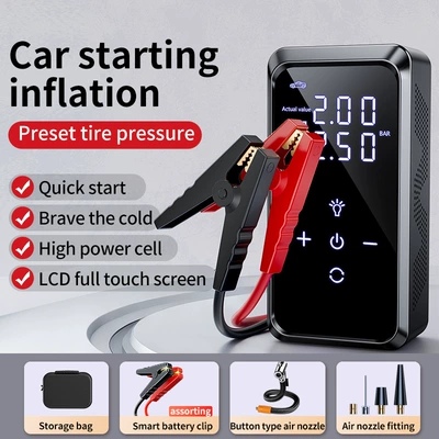 Other Automotive Safety Supplies Jump Starter and Air - english-version-8000-mah-smart-clip-storage-bag-black