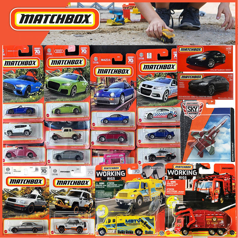 2025 Matchbox Alloy Car Model Boy Children's Toy Model City Engineering Vehicle Hero