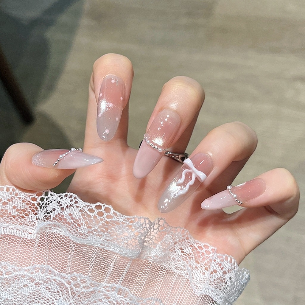 Yarn de estrella suave puro ojo de gato hecho a mano para usar uñas de alto nivel, parches de uñas falsas blanqueadoras, productos terminados de manicure. image 6