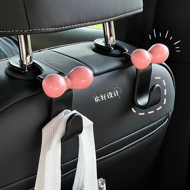 かわいいリボンカーシートフック車内フックフック車クリエイティブリア収納フック|undefined
