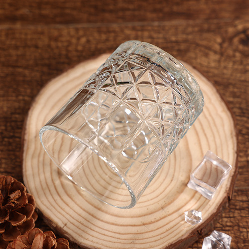 Northern European Whiskey Glass, Water Glass, Classic Striped Coffee Cup, Liquor Glass, Round Ice Ball, Cocktail Cup