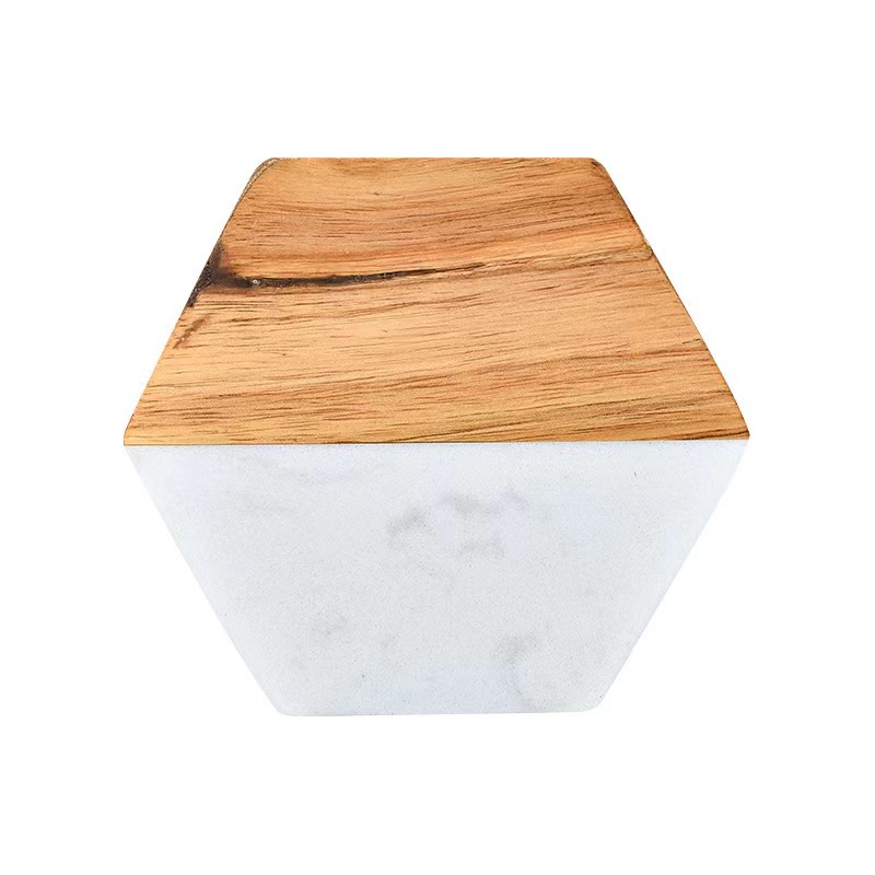 Posavasos redondos de mármol artificial de madera de Xiangsi Ventas directas de fábrica Posavasos de madera de Xiangsi Mesa de comedor Posavasos creativos personalizados