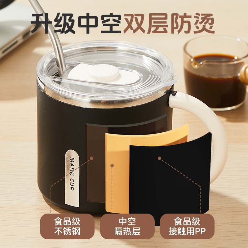 ステンレスマグカップ二重断熱高颜値泡茶保温カップオフィスコーヒーカップカップカップカップカップ|undefined