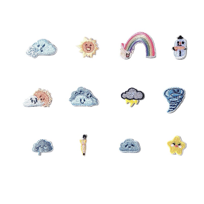 Hanamaru Original New Weather Forecast Embroidered Cloth Patches for Clothing, Shoes, Hats, and Bag Decoration - Wholesale from Manufacturer Hanamaru Original New Weather Forecast Embroidered Cloth Patches for Clothing, Shoes, Hats, and Bag Decoration - Wholesale from Manufacturer