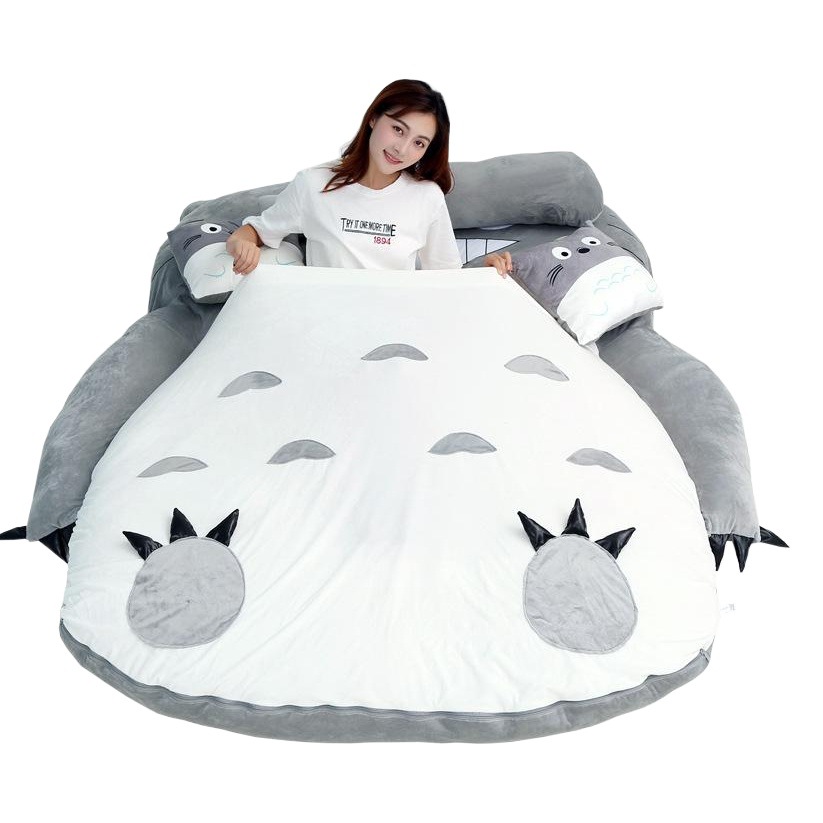 Fábrica directa perezoso sofá Individual Doble tatami Totoro colchón lindo dormitorio cama Perezoso