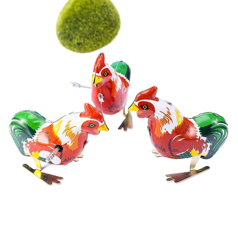Tin Frog Jumping Frog Children's Winding Small Animal 80 s Classic Nostalgic Winding Toy Educational Gift