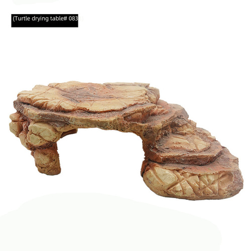 Tortoise basking platform climbing ramp hideout shelter pet aquarium scenery tortoise sunbathing platform