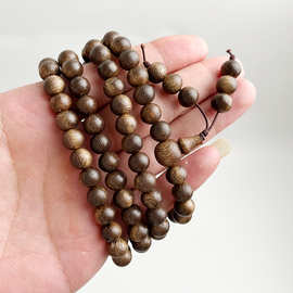 越南芽庄沉香手链沉香手串0.6*108颗圆珠手珠手链念珠男女文玩