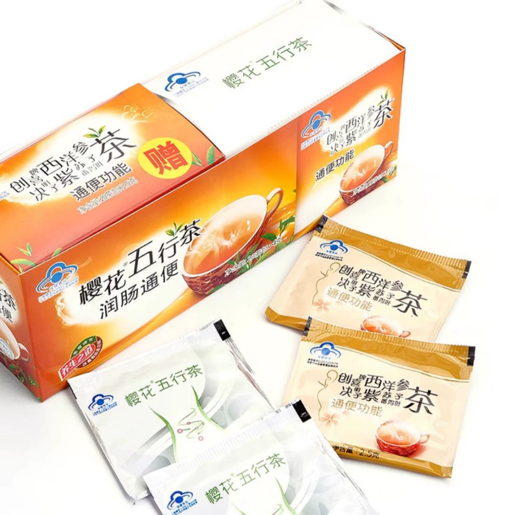 Чай Five Elements с сакурой от бренда Chuangxi, американский женьшень, кассия, стадия боярышник, чай для похудения, три листа, цветы, древняя сакура, смягчает кишечник