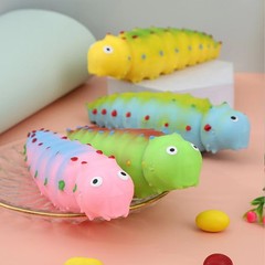 Cross-border caterpillar squeeze fun stress relief hot sale flour pressure relief stall giant bug insect simulation squeeze