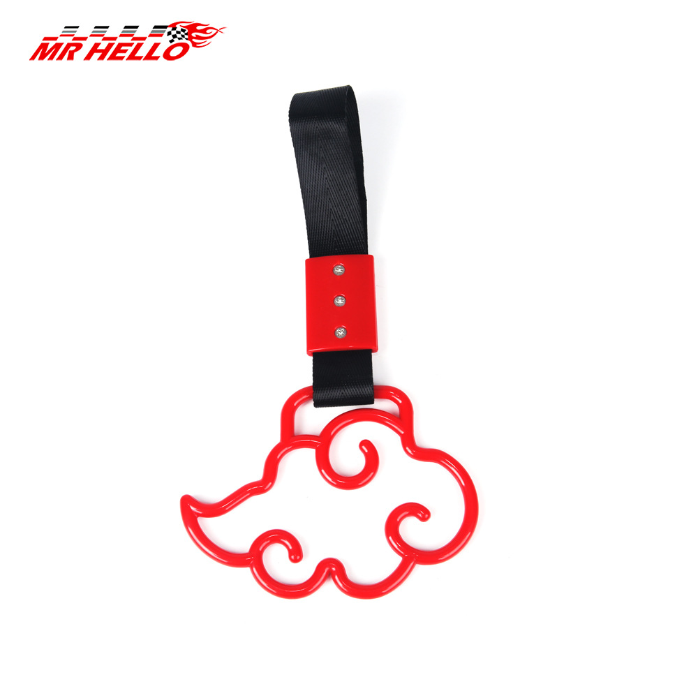 Amazon nuevo tendón nube colgante anillo de advertencia de parachoques trasero del coche anillo colgante anillo de la mano del coche