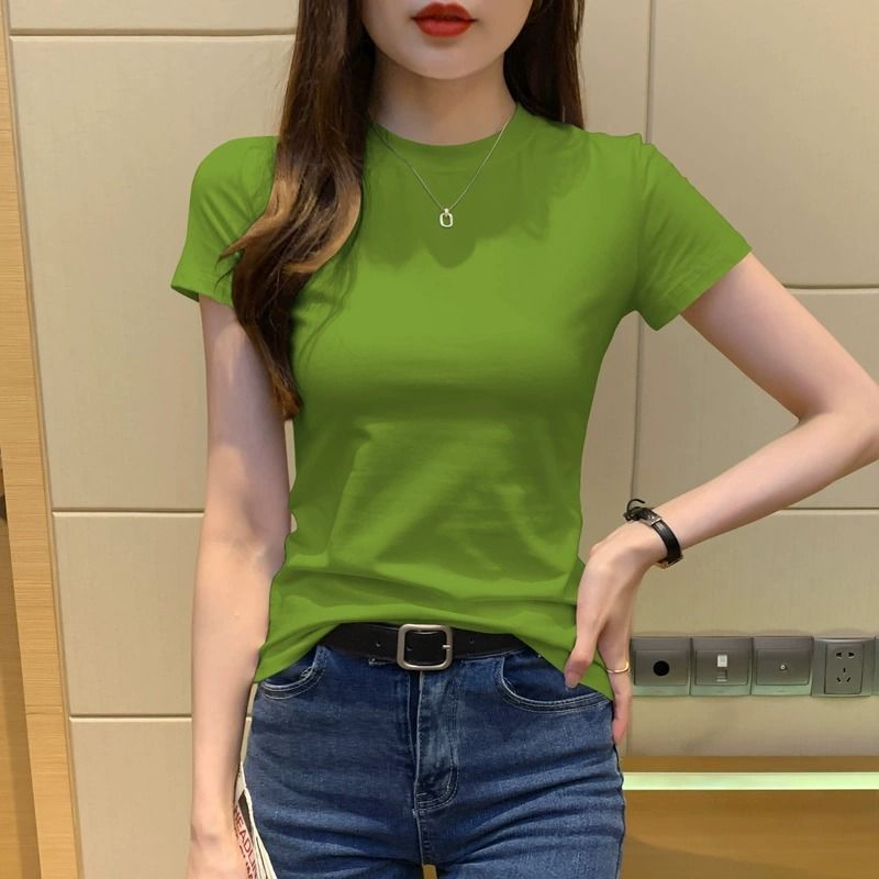 아보카도 그린 작은 둥근 목면]