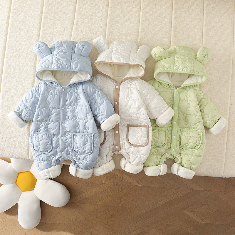 Children's demi-season quilted overall to go out for new born with…