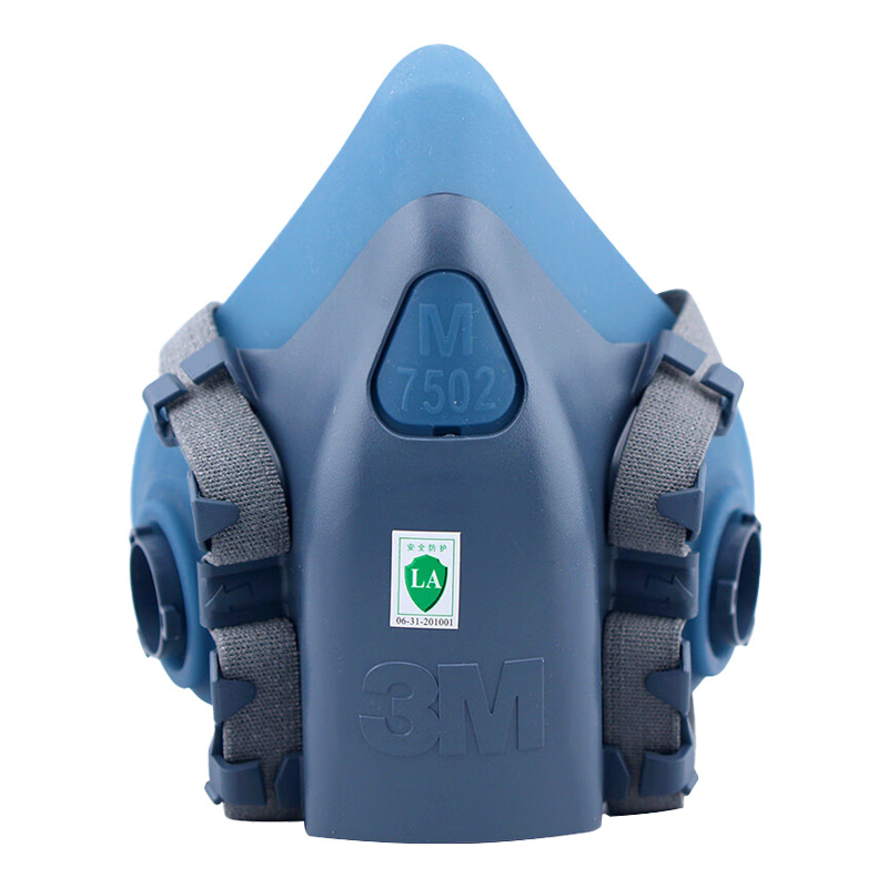 Mascarilla de media cara 3M 7502 de silicona para fábrica de productos químicos, para decoración, protección contra el polvo, antiviral, mascarilla KN95 al por mayor