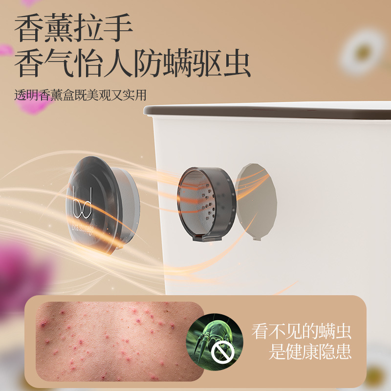 香薰内衣收纳盒家用透明盖袜子内裤分格盒三合一整理神器收纳盒子|undefined