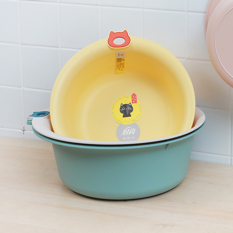 Plástico de dibujos animados hogar lavabo lavado verduras Lavandería al por mayor